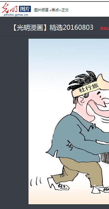 2016年08月03日 陈国义作品被光明网光明图片