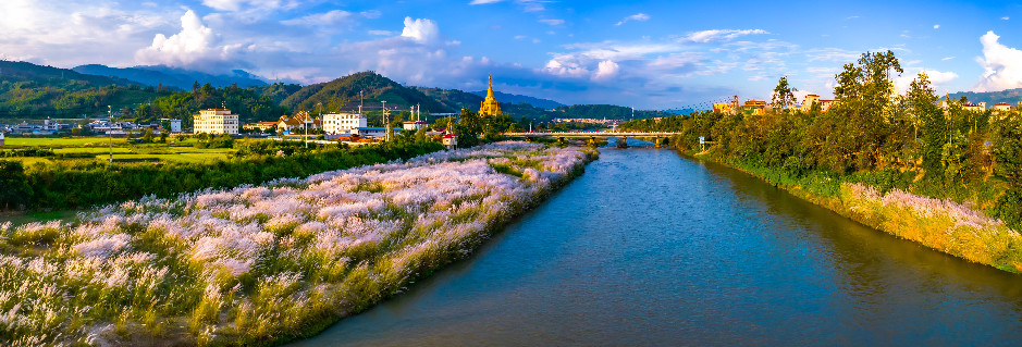 云南梁河湿地保护显成效生态美景现南甸